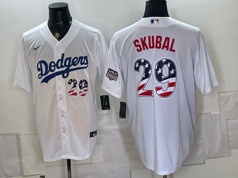 men Los Angeles Dodgers #29 Skubal white Game 2026 Nike MLB Jersey 08220054